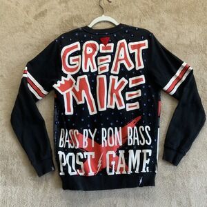 Bass By Ron Bass Sz M Michael‎ Jordan All Over Graphic Grunge Street Wear
